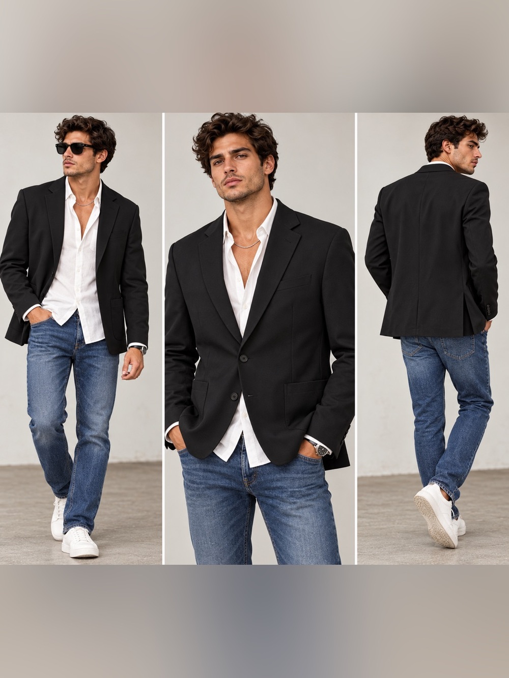 Michael Kors Men’s Black Modern Fit Stretch Blazer Size 48R NWT